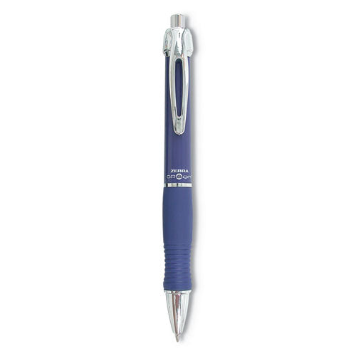 Gr8 Gel Pen, Retractable, Medium 0.7 Mm, Blue Ink, Blue/silver Barrel, 12/pack