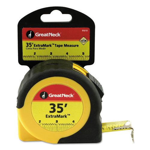 Genuine Joe GJO11972 12 ft. Tape Measure Black & Red