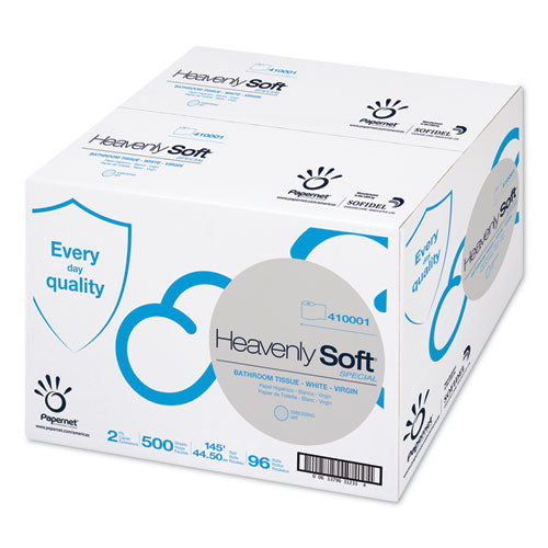 Heavenly Soft Toilet Tissue Septic Safe 2-ply White 4.1" X 146 Ft 500 Sheets 96 Rolls/Case