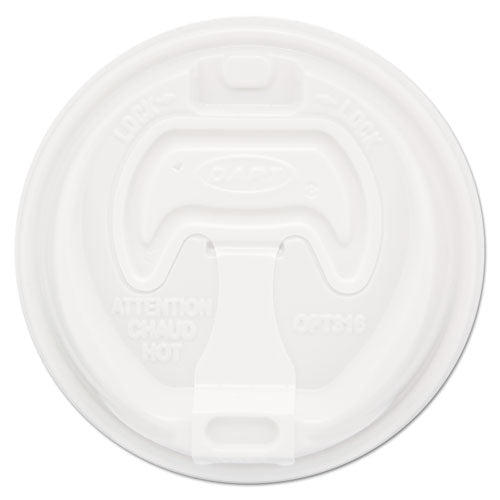 Dart Optima Reclosable Lid Fits 12 Oz To 24 Oz Foam Cups White 100/pack