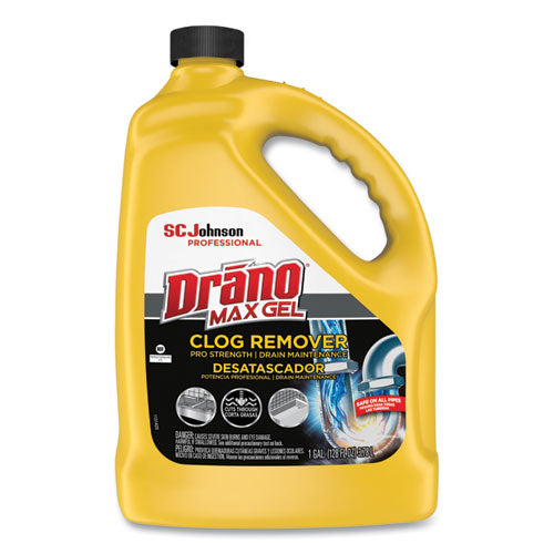 Drano Max Gel Clog Remover Bleach Scent 128 Oz Bottle