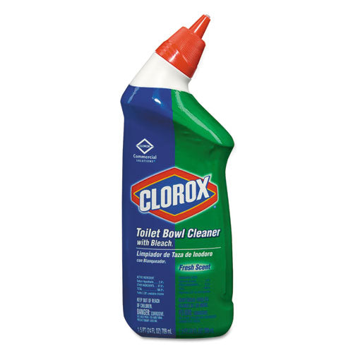 Clorox Toilet Bowl Cleaner With Bleach Fresh Scent 24oz Bottle