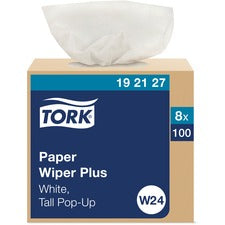 Multipurpose Paper Wiper, 9.25 X 16.25, White, 100/box, 8 Boxes/carton