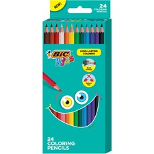 Kids Coloring Pencils, 0.7 Mm, Hb2 (#2), Assorted Lead, Assorted Barrel Colors, 24/pack