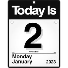 Today Is Wall Calendar, 9.5 X 12, White Sheets, 12-month (jan To Dec): 2023