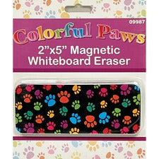Ashley Magnetic Whiteboard Eraser - 2" Width x 5" Length - Magnetic, Durable - Multicolor - Foam, Felt - 1Each
