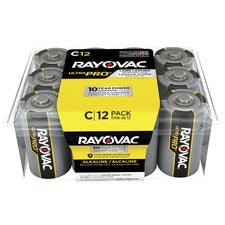 Rayovac Ultra Pro Alkaline C Batteries - For Multipurpose - C - 1.5 V DC - 96 / Carton
