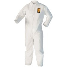 Kleenguard A40 Coveralls - Zipper Front - Comfortable, Zipper Front, Breathable - 2-Xtra Large Size - Liquid, Flying Particle Protection - White - 25 / Carton