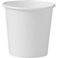 Single-sided Poly Paper Hot Cups, 4 Oz, White, 50 Bag, 20 Bags/carton