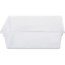 Rubbermaid Commercial 12.5-Gallon Food/Tote Boxes - Transporting, Storing - Dishwasher Safe - Clear - Plastic, Polycarbonate Body - 6 / Carton