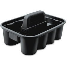 Commercial Deluxe Carry Caddy, Eight Compartments, 15 X 7.4, Black