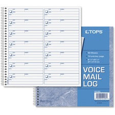 Voice Mail Message Book, One-part (no Copies), 4 X 1.14, 14 Forms/sheet, 1,400 Forms Total