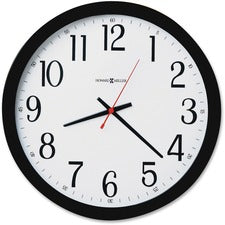 Gallery Wall Clock, 16" Overall Diameter, Black Case, 1 Aa (sold Separately)