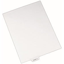 Avery-style Preprinted Legal Bottom Tab Dividers, 26-tab, Exhibit Q, 11 X 8.5, White, 25/pack