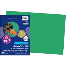 Sunworks Construction Paper, 50 Lb Text Weight, 12 X 18, Holiday Green, 50/pack