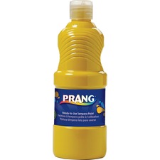Ready-to-use Tempera Paint, Yellow, 16 Oz Dispenser-cap Bottle