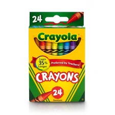 Classic Color Crayons, Peggable Retail Pack, 24 Colors/pack