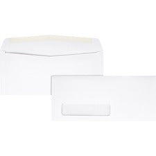 Invoice-format Address-window Envelope, #10, Commercial Flap, Gummed Closure, 4.13 X 9.5, White, 500/box