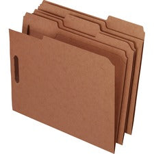 Kraft Fastener Folders, 1/3-cut Tabs, 2 Fasteners, Letter Size, Kraft Exterior, 50/box