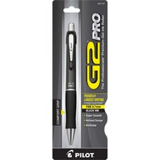 G2 Pro Gel Pen, Retractable, Fine 0.7 Mm, Black Ink, Gray Barrel