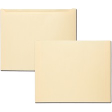 Paper File Jackets, Letter Size, Buff, 100/box