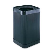 At-your-disposal Top-open Receptacle, 38 Gal, Polyethylene, Black
