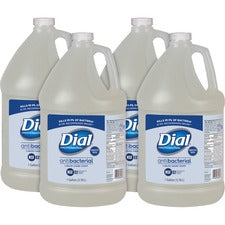 Dial Sensitive Skin Antimicrobial Soap Refill - 1 gal (3.8 L) - Kill Germs, Bacteria Remover, Yeast Remover, Mold Remover - Skin, Hand - Clear - 4 / Carton