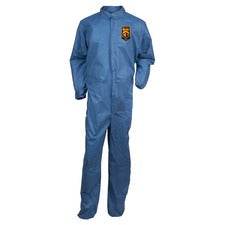 Kleenguard A20 Coveralls - Zipper Front, Elastic Back, Wrists & Ankles - Zipper Front, Elastic Wrist & Ankle, Breathable, Comfortable - Extra Large Size - Flying Particle, Contaminant, Dust Protection - Blue - 24 / Carton