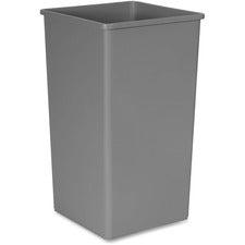 Untouchable Square Waste Receptacle, 50 Gal, Plastic, Gray