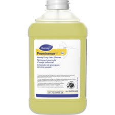 Diversey Prominence Heavy Duty Floor Cleaner - Liquid - 84.5 Fl Oz (2.6 Quart) - Citrus Scent - 2 / Pack - Yellow