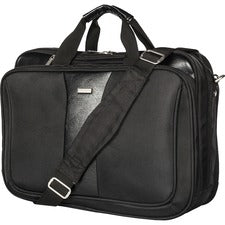 bugatti Carrying Case (Briefcase) for 17" to 17.3" Notebook - Black - Damage Resistant, Tangle Resistant Shoulder Strap - Ballistic Nylon Body - Trolley Strap, Handle, Shoulder Strap - 13" Height x 8" Width x 18" Depth - 1 Each