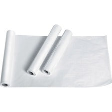 Medline Exam Table Crepe Paper - 120 ft Length x 20" Width - Poly - White - 12 / Box