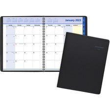 Quicknotes Monthly Planner, 11 X 8.25, Black Cover, 12-month (jan To Dec): 2023
