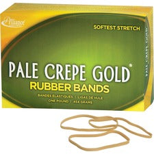 Pale Crepe Gold Rubber Bands, Size 33, 0.04" Gauge, Golden Crepe, 1 Lb Box, 970/box