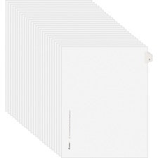 Preprinted Legal Exhibit Side Tab Index Dividers, Avery Style, 10-tab, 2, 11 X 8.5, White, 25/pack