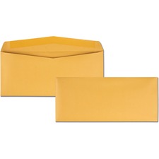 Kraft Envelope, #14, Commercial Flap, Gummed Closure, 5 X 11.5, Brown Kraft, 500/box