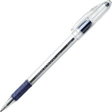 R.s.v.p. Ballpoint Pen, Stick, Fine 0.7 Mm, Blue Ink, Clear/blue Barrel, Dozen