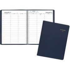 Weekly Appointment Book, 11 X 8.25, Navy Cover, 13-month (jan To Jan): 2023 To 2024