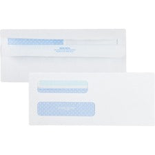 Double Window Redi-seal Security-tinted Envelope, #8 5/8, Commercial Flap, Redi-seal Closure, 3.63 X 8.63, White, 500/box