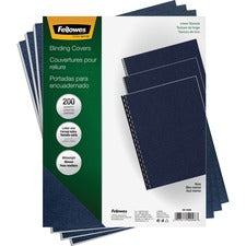 Expressions Linen Texture Presentation Covers For Binding Systems, Navy, 11 X 8.5, Unpunched, 200/pack