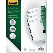 Crystals Transparent Presentation Covers For Binding Systems, Clear, With Square Corners, 11 X 8.5, Unpunched, 100/pack