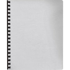 Expressions Classic Grain Texture Presentation Covers For Binding Systems, White, 11.25 X 8.75, Unpunched, 200/pack