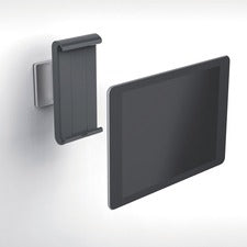 Wall-mounted Tablet Holder, Silver/charcoal Gray