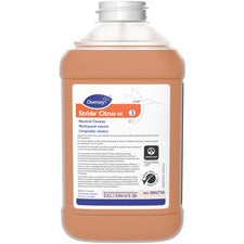 Diversey Stride Citrus Neutral Cleaner - Concentrate Liquid - 84.5 Fl Oz (2.6 Quart) - Citrus Scent - 2 / Carton - Orange