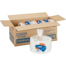 Dixie Ultra&reg; Pathways Heavyweight Paper Plates by GP Pro - 125 / Pack - Disposable - Microwave Safe - White - Paper Body - 4 / Carton