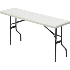 Indestructable Classic Folding Table, Rectangular Top, 1,200 Lb Capacity, 72w X 18d X 29h, Platinum