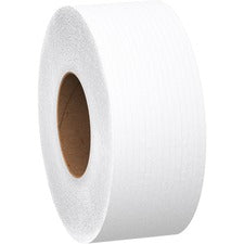 Essential 100% Recycled Fiber Jrt Bathroom Tissue For Business, Septic Safe, 2-ply, White, 3.55" X 1,000 Ft, 12 Rolls/carton