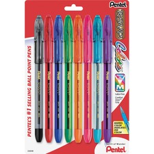 R.s.v.p. Ballpoint Pen, Stick, Medium 1 Mm, Assorted Ink And Barrel Colors, 8/pack