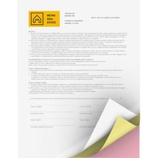 Revolution Carbonless 3-part Paper, 8.5 X 11, Pink/canary/white, 5,010/carton