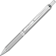Energel Alloy Rt Gel Pen, Retractable, Medium 0.7 Mm, Black Ink, Chrome Barrel